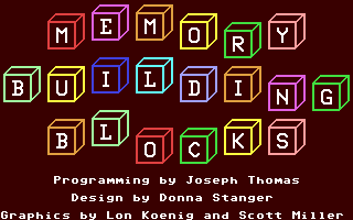 Memory Building Blocks — sstitle (WOR)