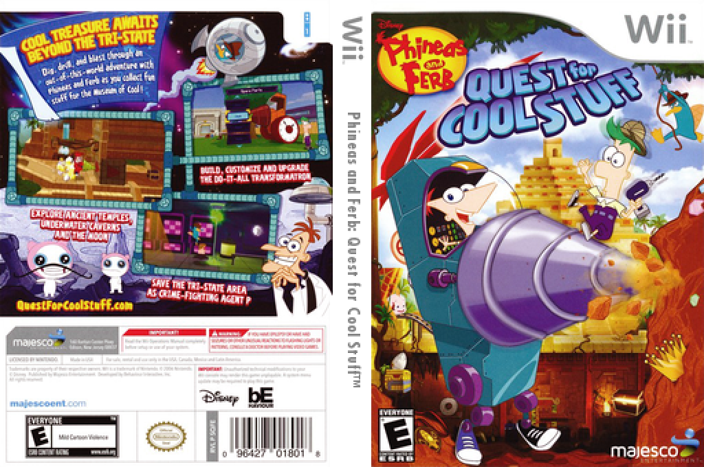 Disney Phineas and Ferb - Quest for Cool Stuff — box-texture (US)