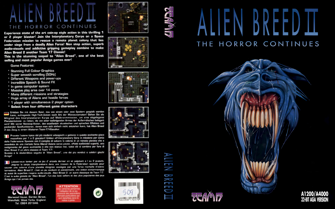 Alien Breed II - The Horror Continues — box-texture (EU)