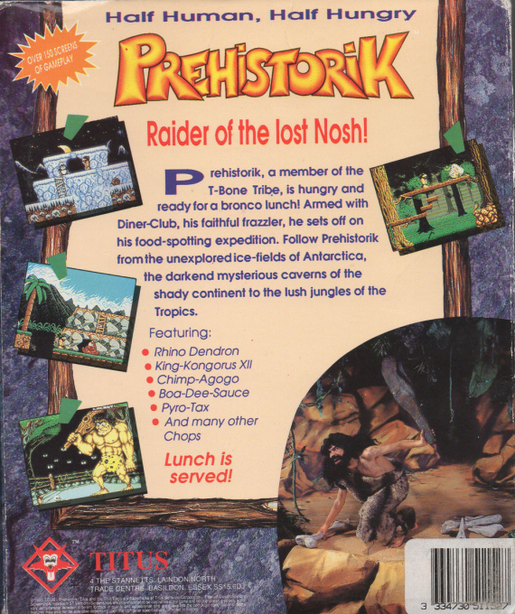 Prehistorik — box-2D-back (EU)