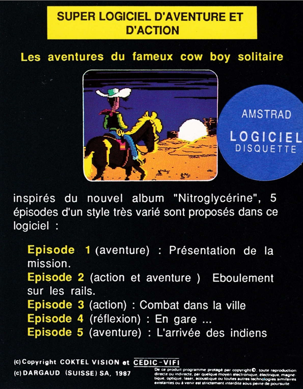 Lucky Luke - Nitroglycerine — box-2D-back (FR)