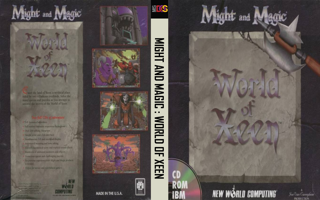 Might and Magic - World of Xeen — box-texture (US)