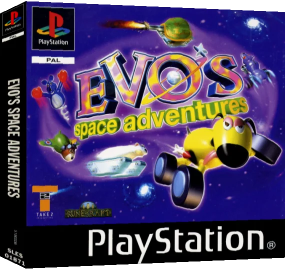 Evo's Space Adventures — box-3D (EU)