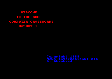 Sun Computer Crosswords, The - Volume 1 — sstitle (EU)