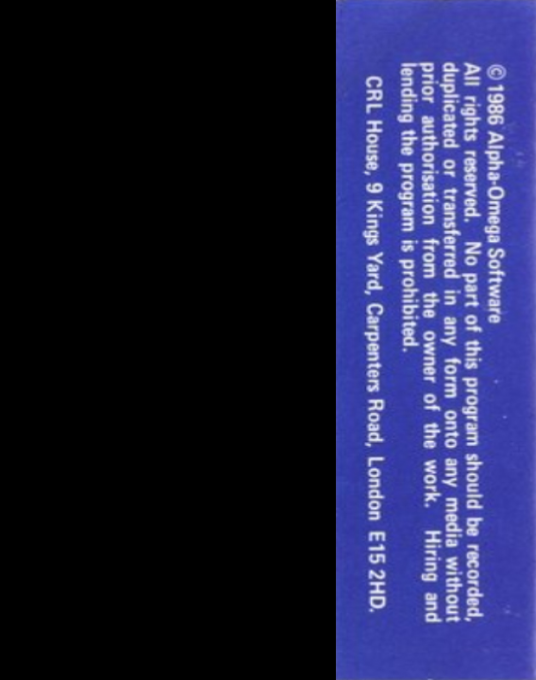 Return of the Space Warrior — box-2D-back (EU)