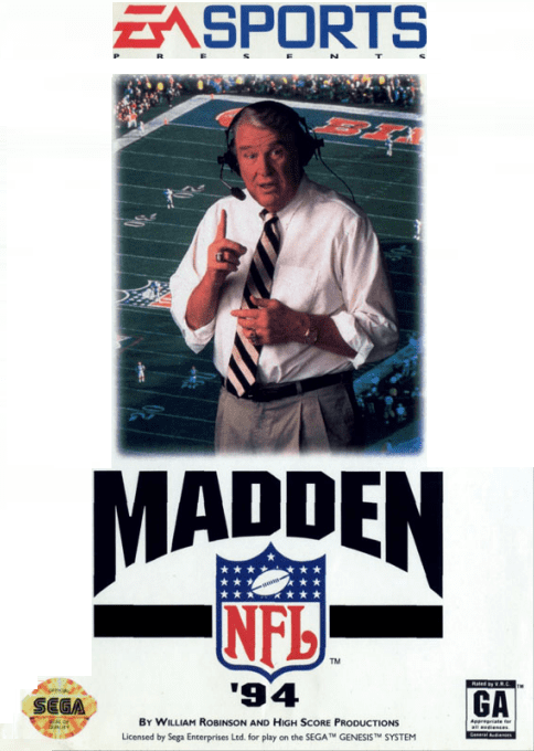 Madden Nfl 94 box art