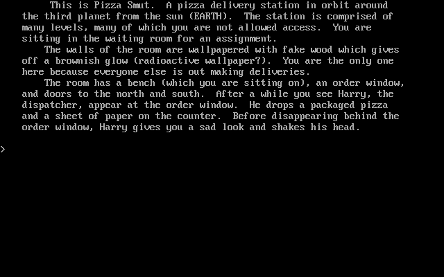 Pizza Quest I: Cruisin for a Bruisin — ss (WOR)