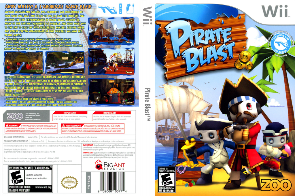 Pirate Blast — box-texture (US)