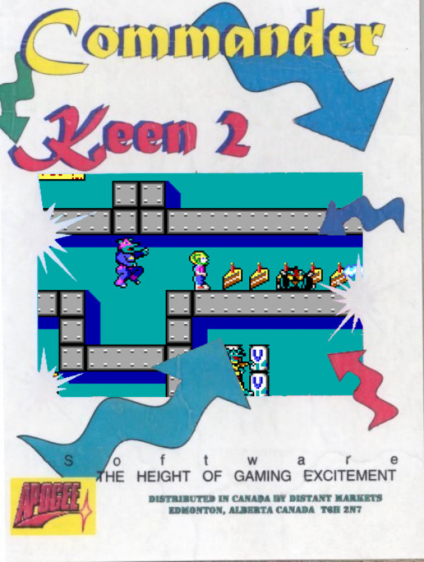 Commander Keen 2 - The Earth Explodes box art