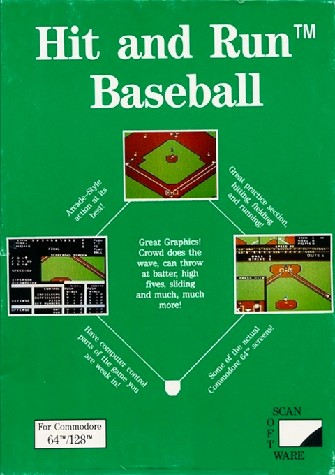 Hit and Run Baseball — box-2D-back (US)