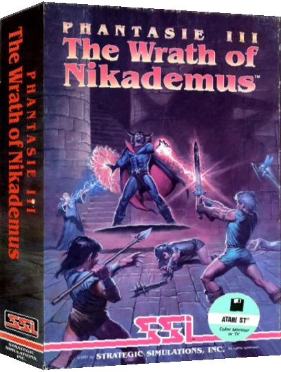 Phantasie 3 - The Wrath Of Nikademus — box-3D (US)