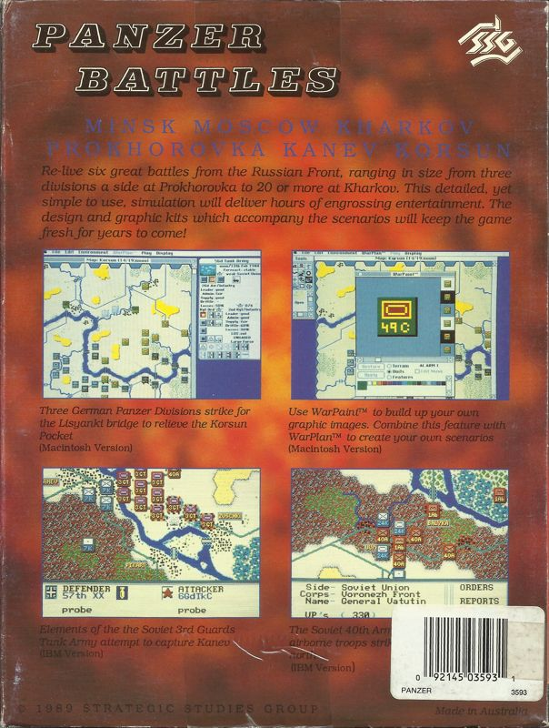 Panzer Battles — box-2D-back (US)