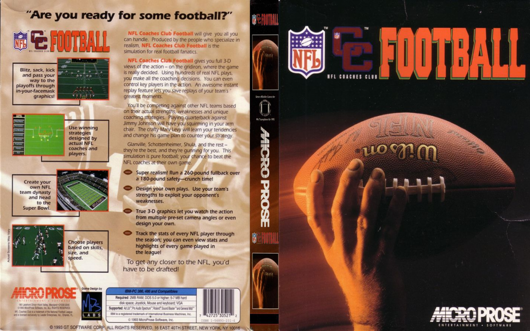 Nfl Coaches Club Football — box-texture (US)