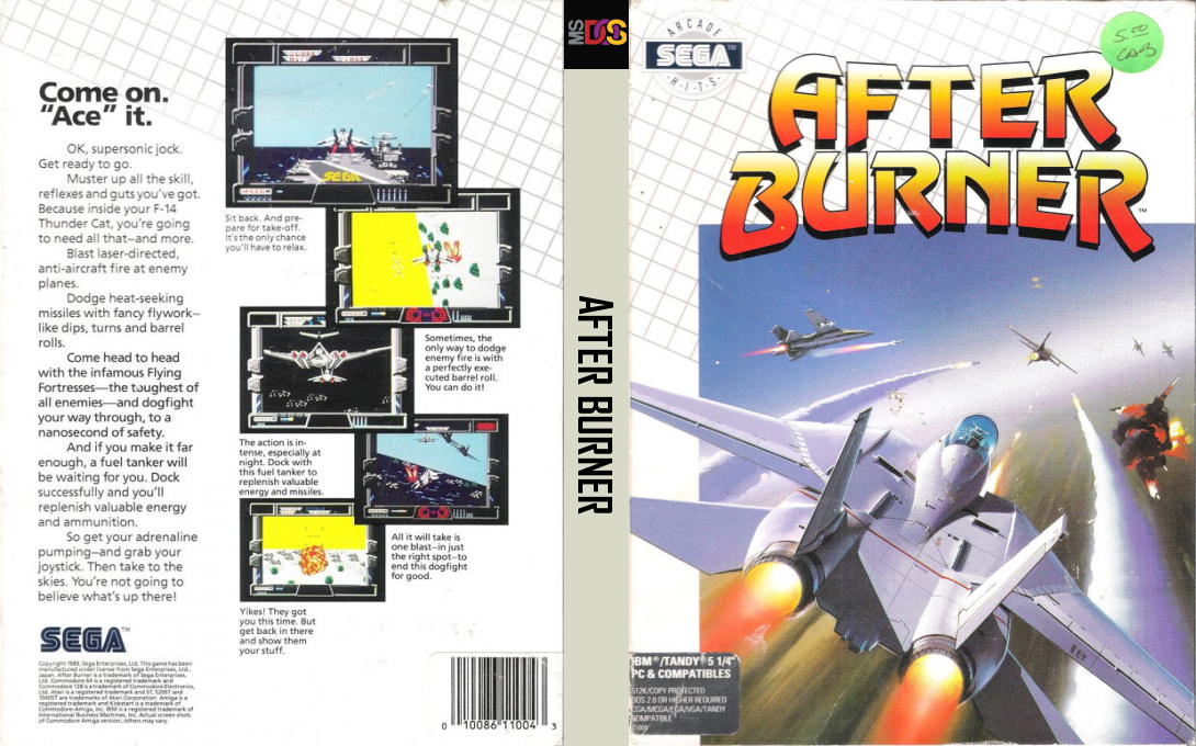 After Burner — box-texture (US)