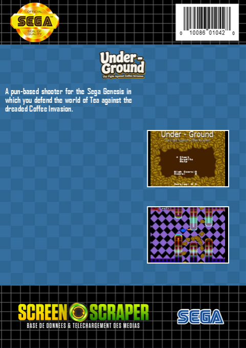 Under-Ground : The Fight Against Coffee Invasion — box-2D-back (SS)