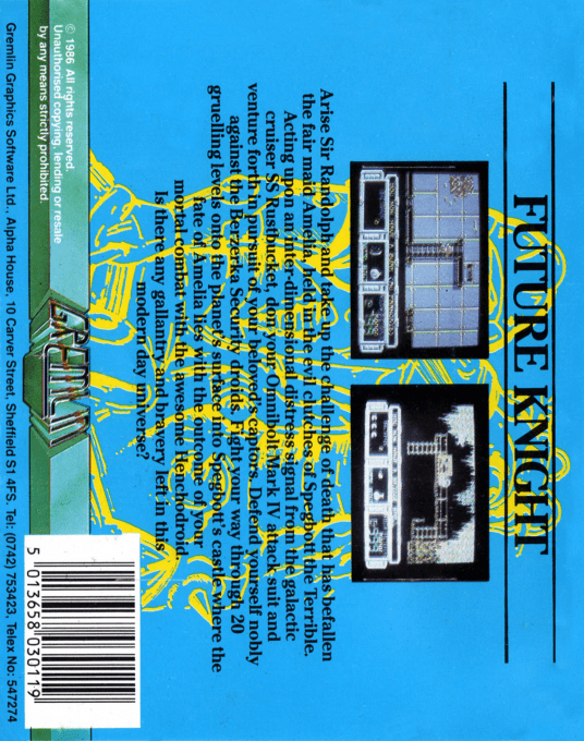 Future Knight — box-2D-back (EU)