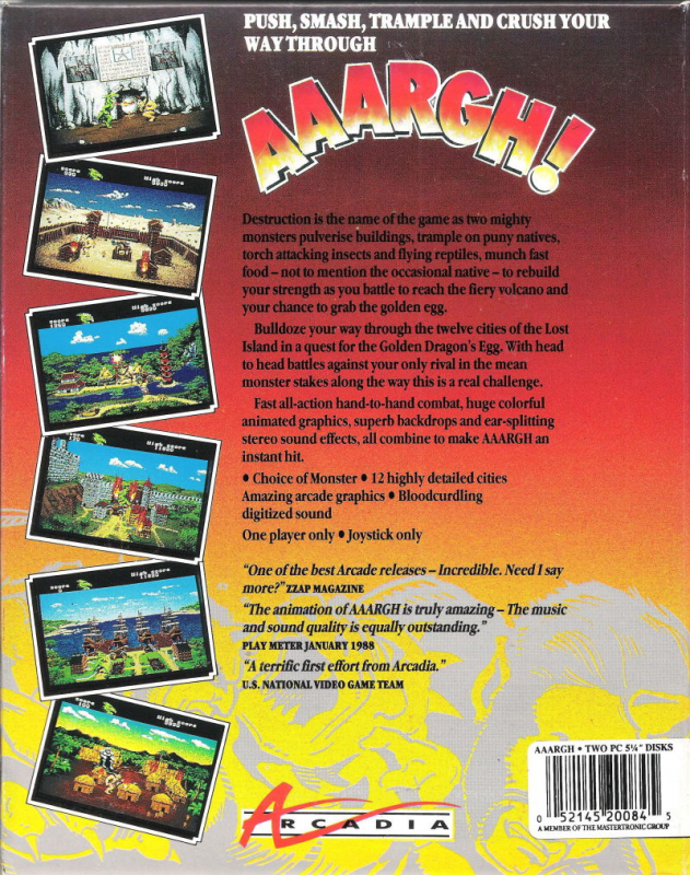 Aaargh! — box-2D-back (US)