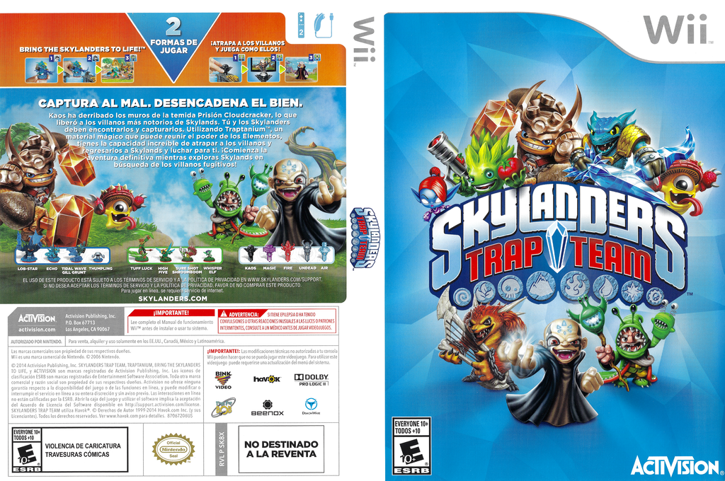 Skylanders - Trap Team — box-texture (US)