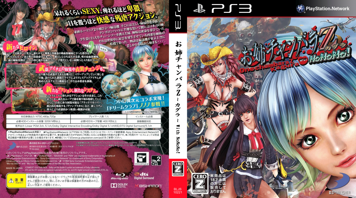 Oneechanbara Z - Kagura with NoNoNo! — box-texture (JP)