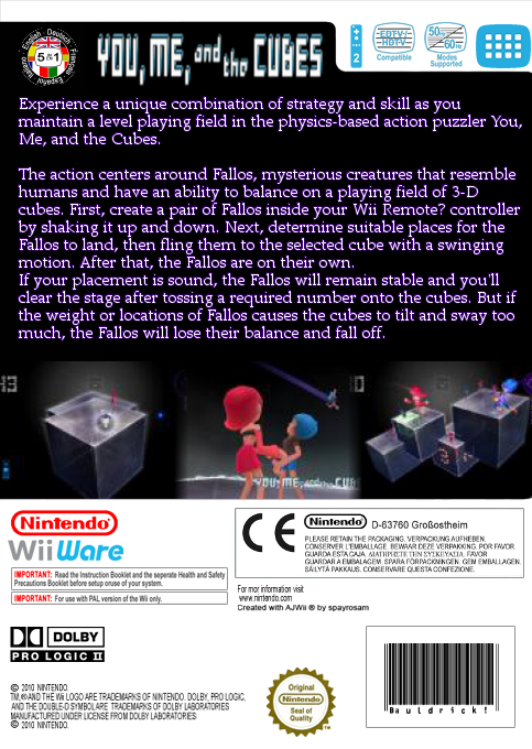 You, Me, And The Cubes — box-2D-back (EU)