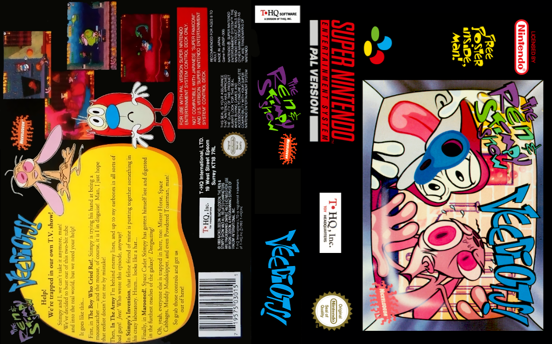 Ren And Stimpy Show - Veediots, The — box-texture (EU)