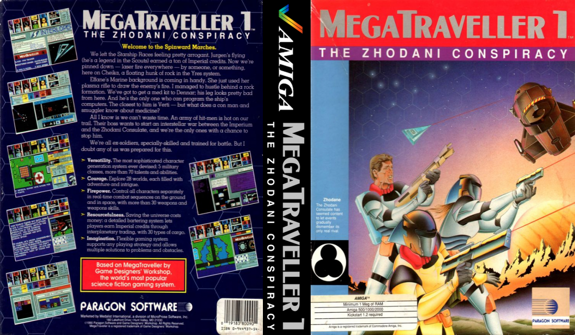 MegaTraveller 1 - The Zhodani Conspiracy — box-texture (US)