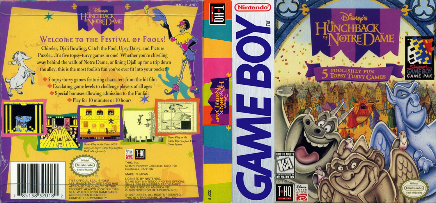 The Hunchback of Notre Dame : 5 Foolishly Fun Tops — box-texture (US)