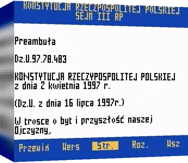 Konstytucja Rzeczpospolitej Polskiej By Sejm III RP — box-3D (WOR)