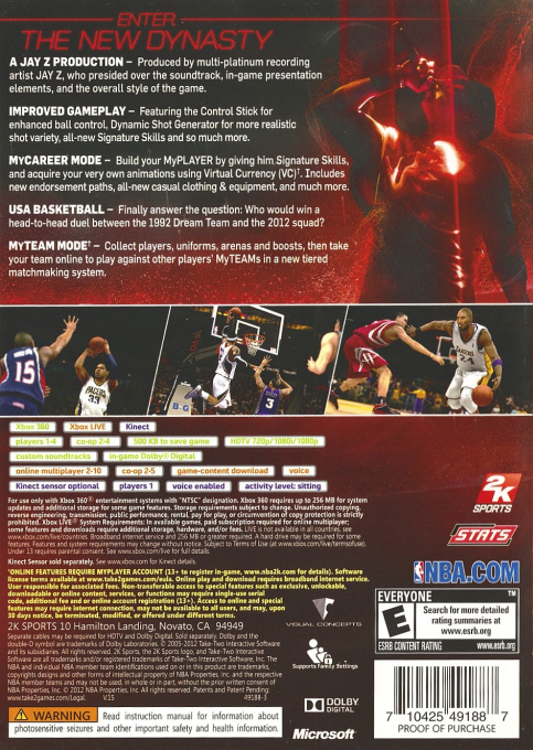 NBA 2K13 — box-2D-back (US)