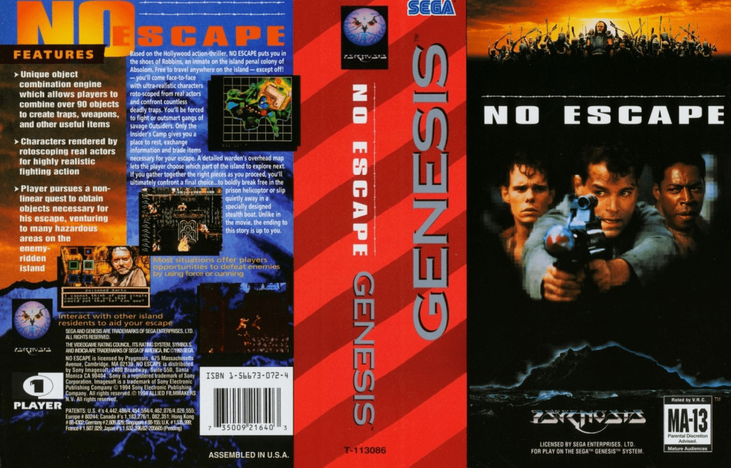 No Escape — box-texture (US)