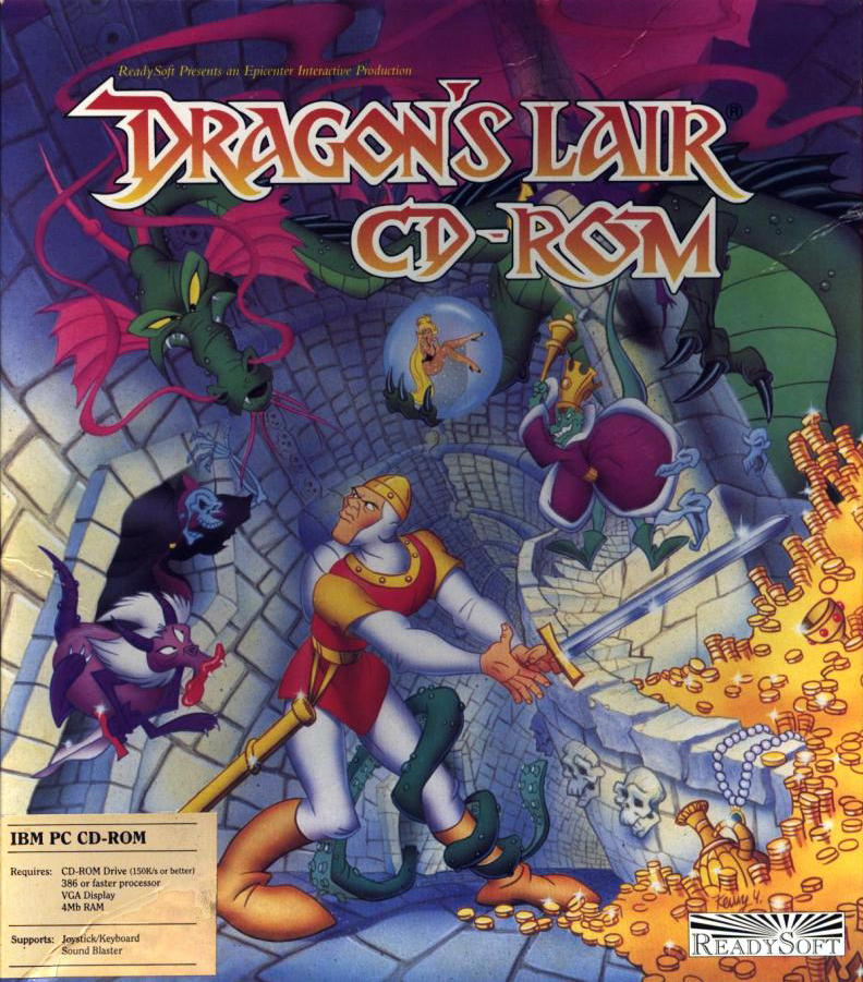 Dragon's Lair CD-ROM box art