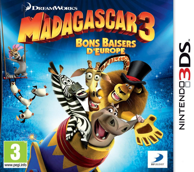 Madagascar 3 - The Video Game — box-2D (FR)