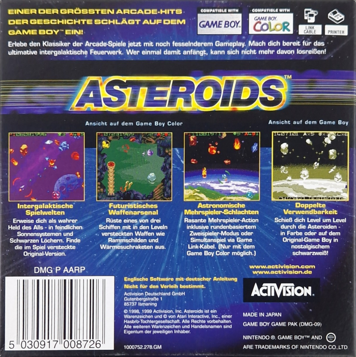 Asteroids — box-2D-back (DE)