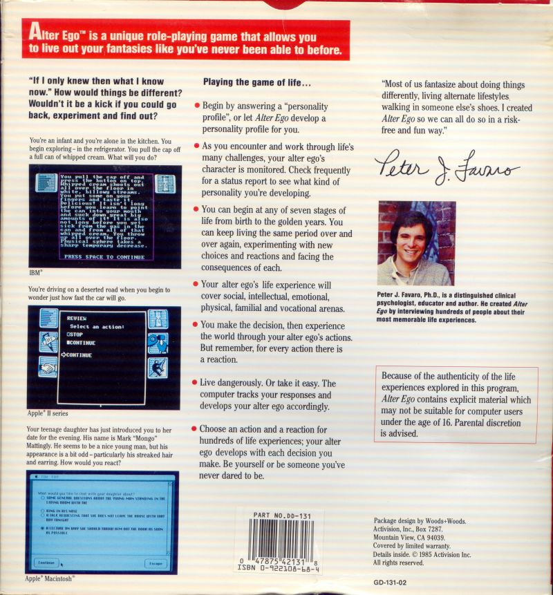 Alter Ego Female — box-2D-back (US)
