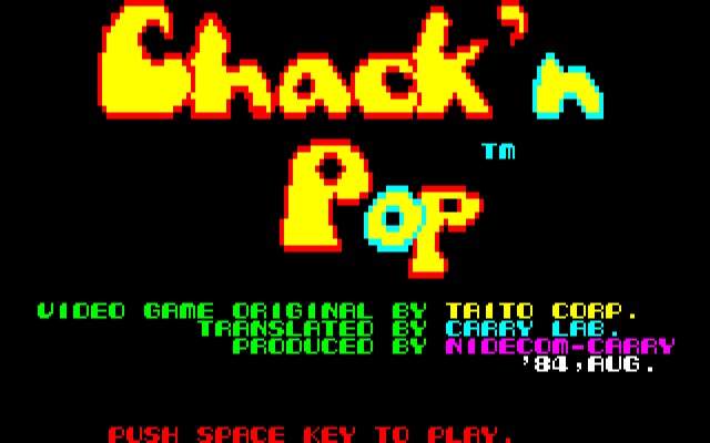 Chack'n Pop — sstitle (JP)
