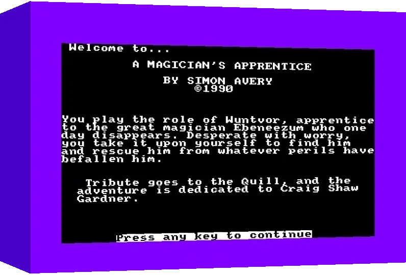 Magician's Apprentice, A — box-3D (WOR)