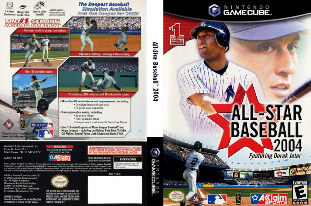 All-Star Baseball 2004 featuring Derek Jeter — box-texture (US)