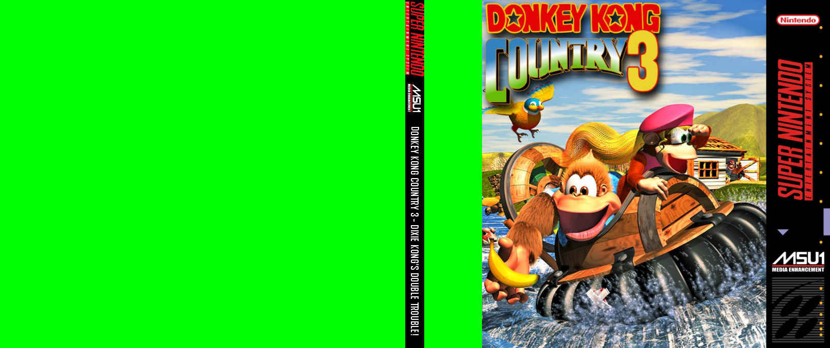 Donkey Kong Country 3 : Dixie Kong's Double Trouble! — box-texture (US)