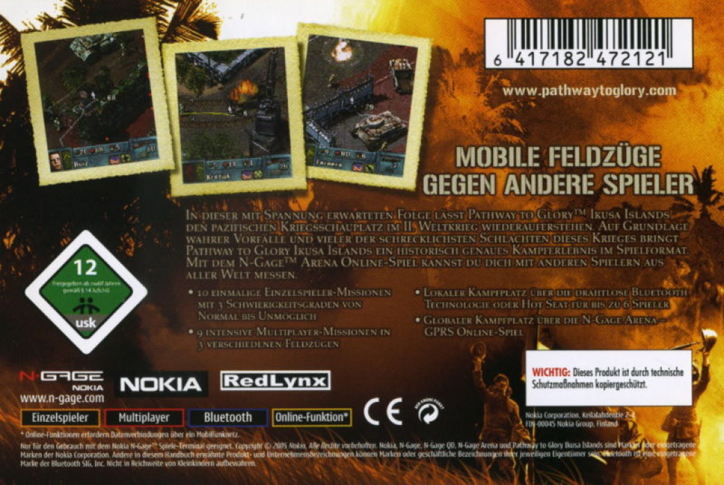 Pathway To Glory - Ikusa Islands — box-2D-back (DE)