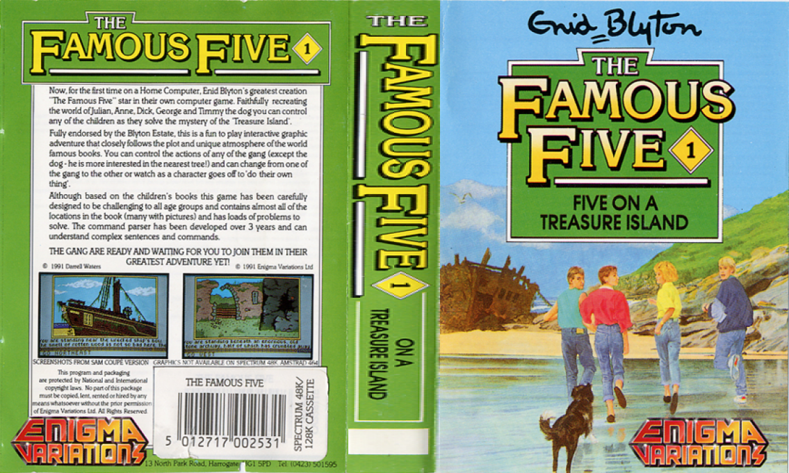 Famous Five, The - Five On A Treasure Island — box-texture (EU)
