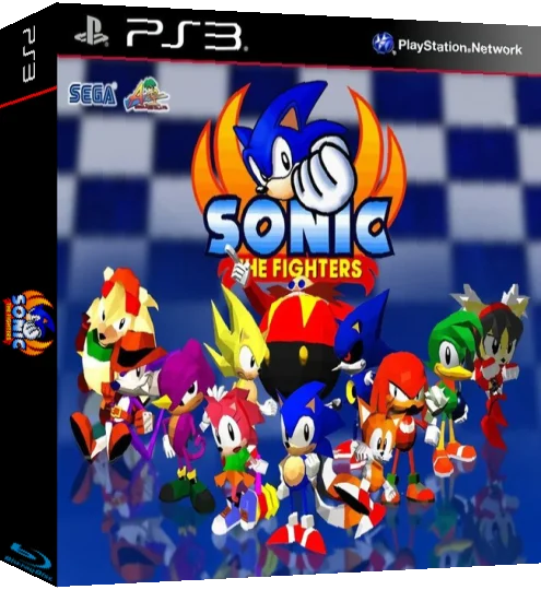 Sonic the Fighters — box-3D (WOR)