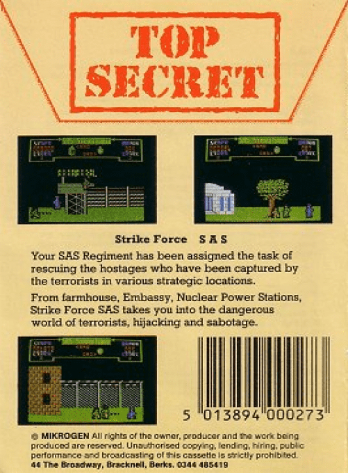 Strike Force S.A.S. — box-2D-back (EU)