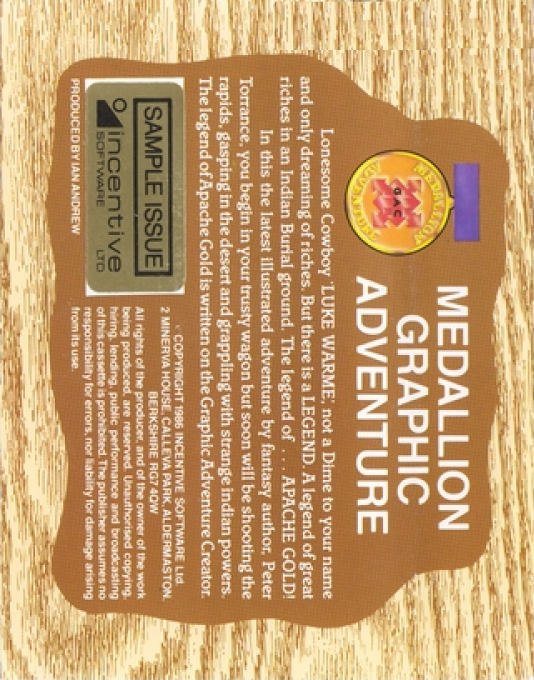 Legend Of The Apache Gold, The — box-2D-back (EU)