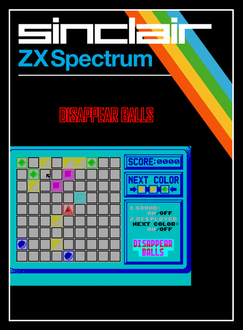 Disappear Balls box art