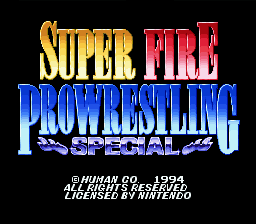 Super Fire Pro Wrestling Special — sstitle (WOR)