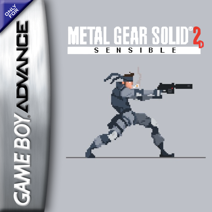 Metal Gear Solid 2D - Sensible box art