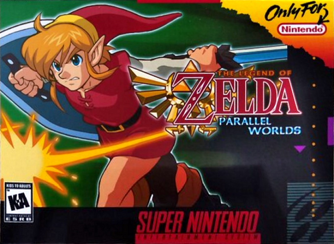 Legend Of Zelda III : Parallel Worlds, The box art