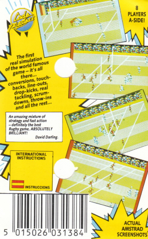 International Rugby Simulator — box-2D-back (EU)