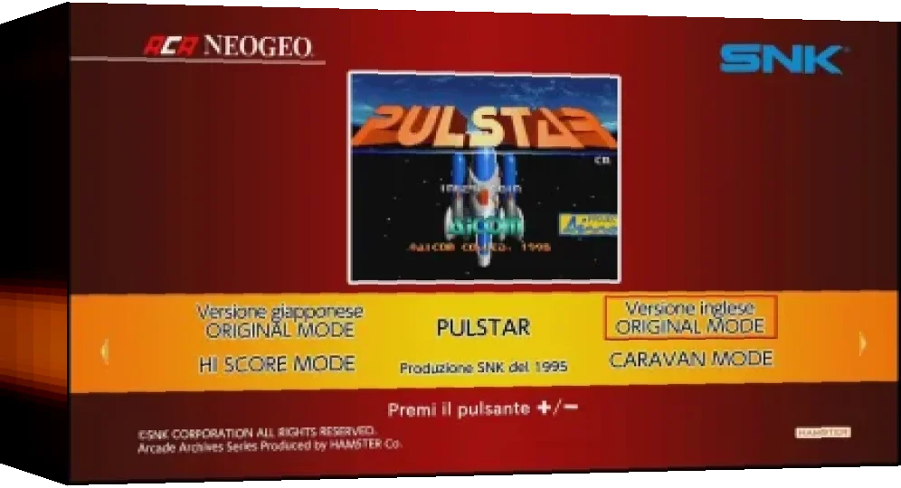 Aca Neogeo Pulstar — box-3D (WOR)