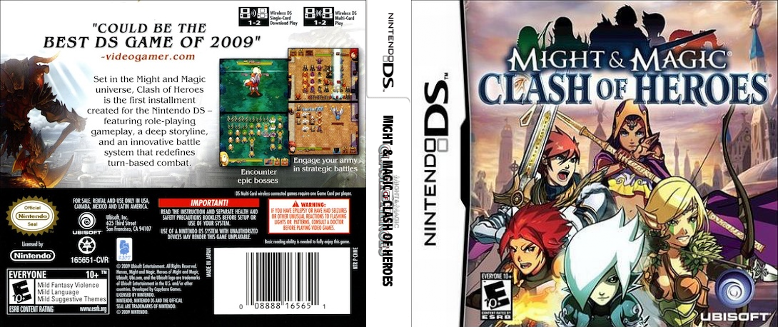 Might & Magic - Clash of Heroes — box-texture (US)